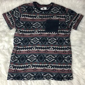 4/25 Sale On The Byas Tribal Print Short Sleeved